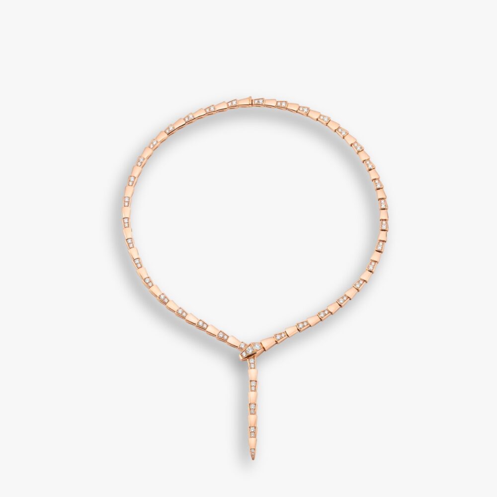 Bvlgari Serpenti Viper Necklace Rose Gold 353037