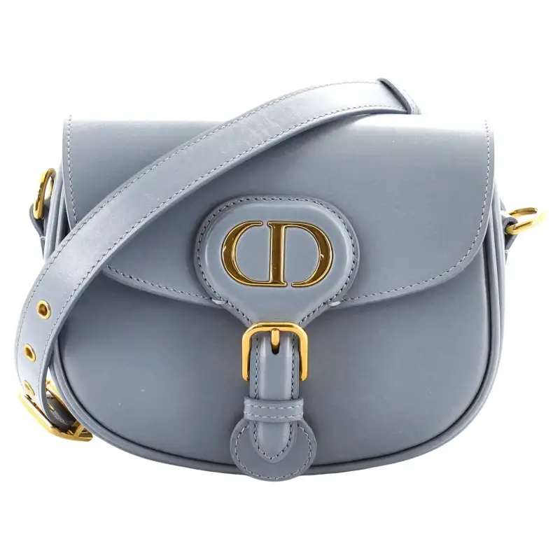 DIOR MEDIUM MICRO BOBBY DARK GRAY BOX CALFSKIN BAG