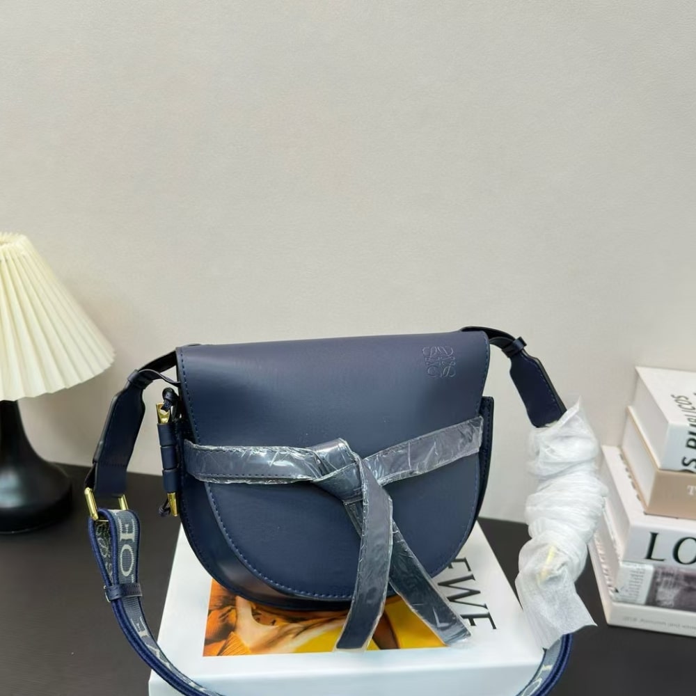 Loewe Gate Dual Bag Onyx Blue 20cm A650N46X13 1809 - Image 2