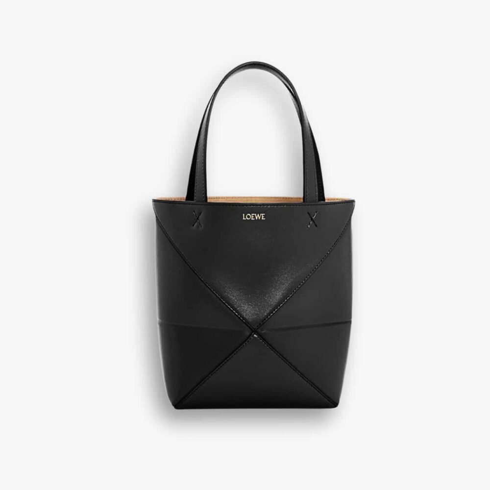 Loewe Mini Puzzle Fold Tote Black 17cm A657V25X01 1100