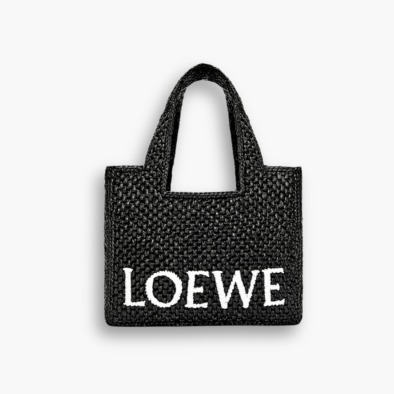Loewe Small LOEWE Font Tote Black 24cm A685B59X01 1100