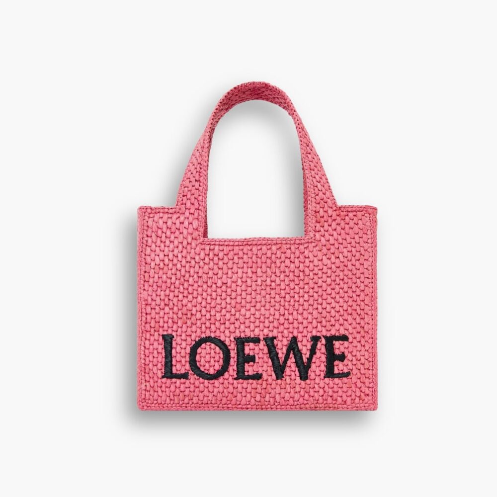 Loewe Small LOEWE Font Tote Sunset Pink 24cm ALF1V46X01 6786