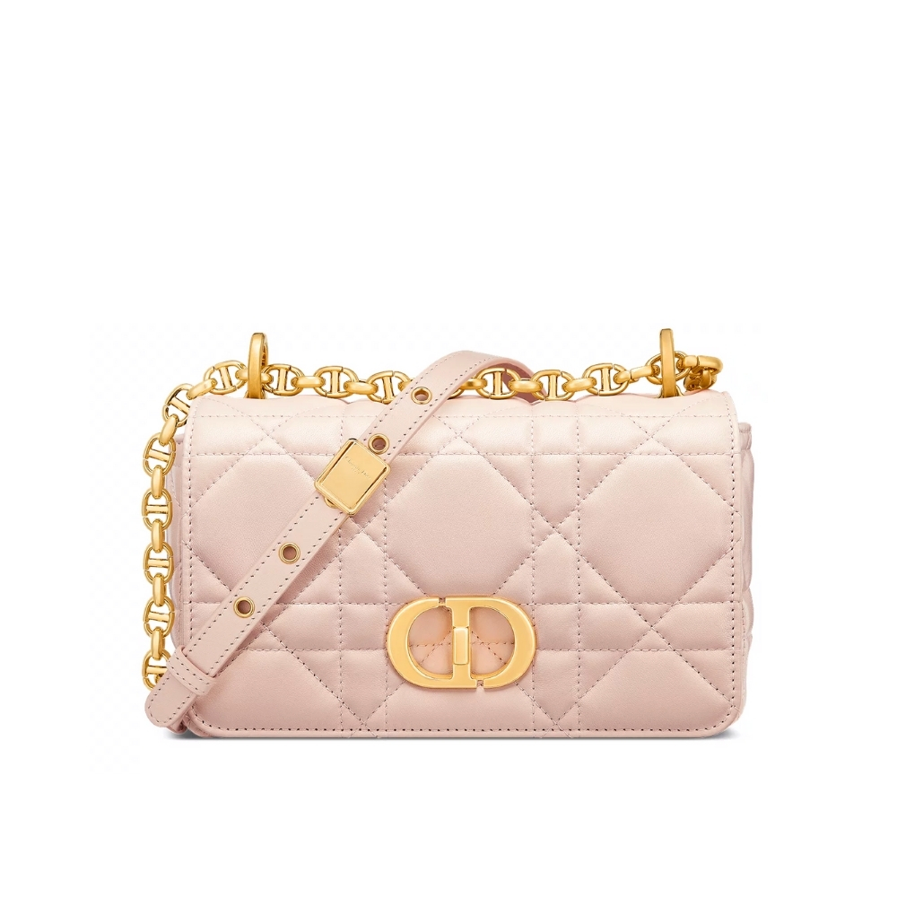 DIOR SMALL SOFT CARO BAG LIGHT PINK 20CM M9252UHPA M413
