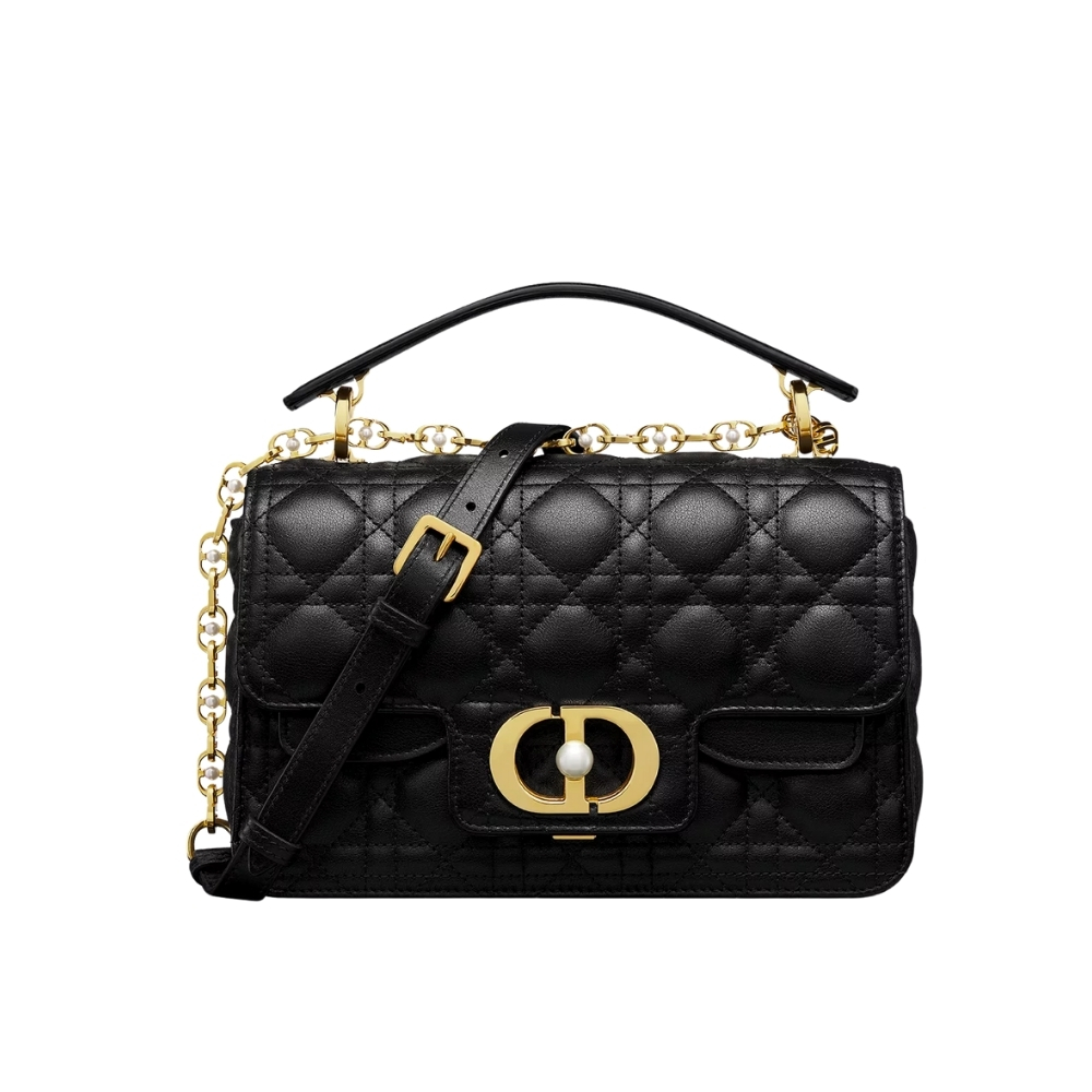 DIOR SMALL JOLIE TOP HANDLE BAG BLACK 22CM M9271UBHI M900
